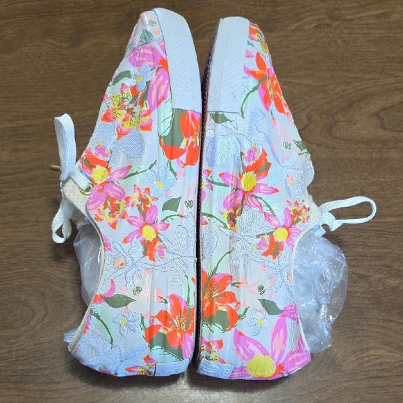 Converse Floral Canvas Sneakers Women's Size 7.5 Pink White - Picture 6 of 16